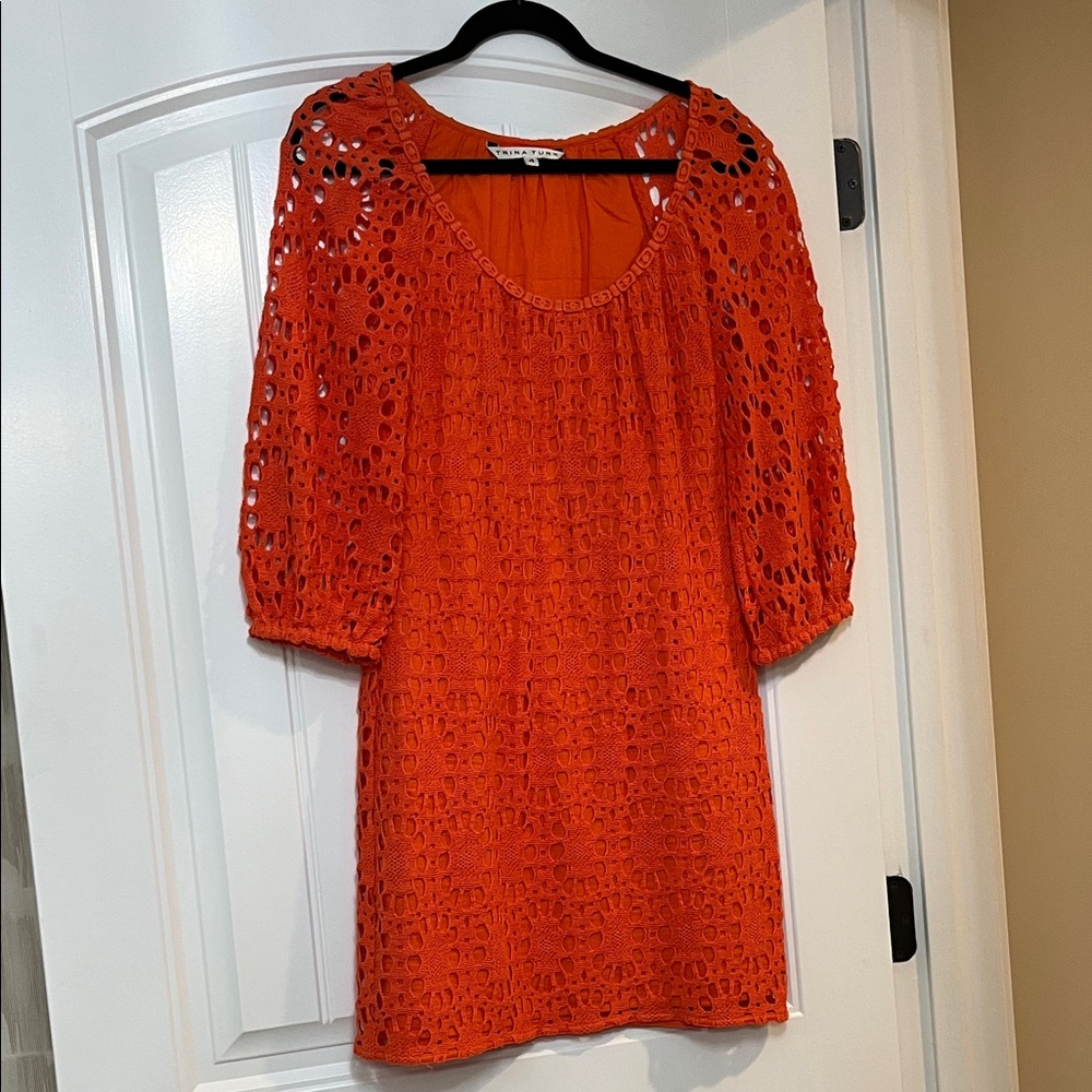 Trina Turk Vibrant Orange Dress
